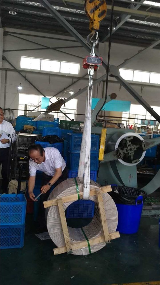 5噸電子吊秤稱量測試現(xiàn)場