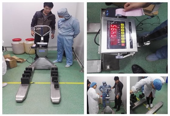 叉車秤安裝調(diào)式現(xiàn)場(chǎng)