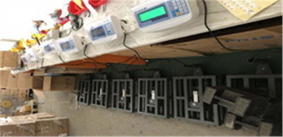 物流行業(yè)藍(lán)牙即插即用短立桿電子秤