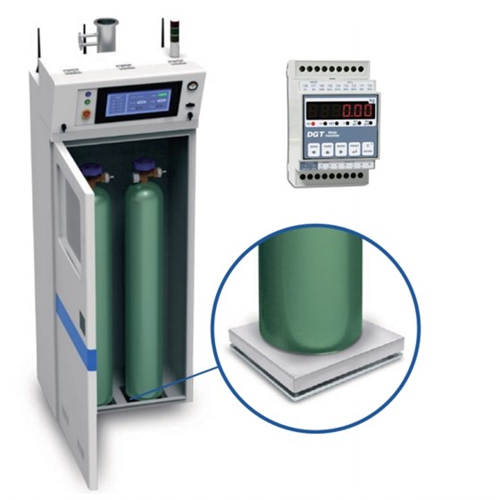 特氣柜內(nèi)置電子臺秤 鋼瓶電子稱重系統(tǒng)