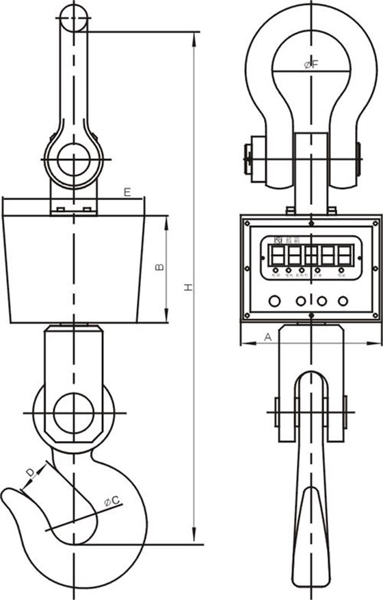 藍(lán)箭電子吊秤XZ-KCE電子吊秤
