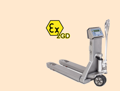 狄納喬TPWX2GD進(jìn)口防爆不銹鋼手動搬運(yùn)車秤